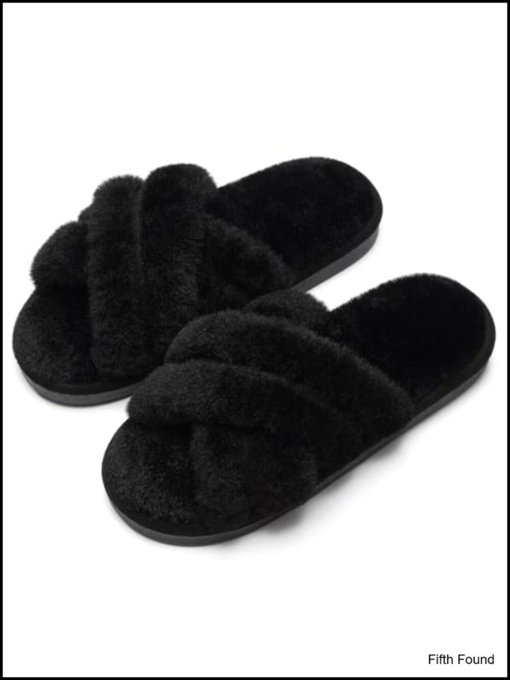 Evshine Memory Foam Fuzzy House Slippers for Women
